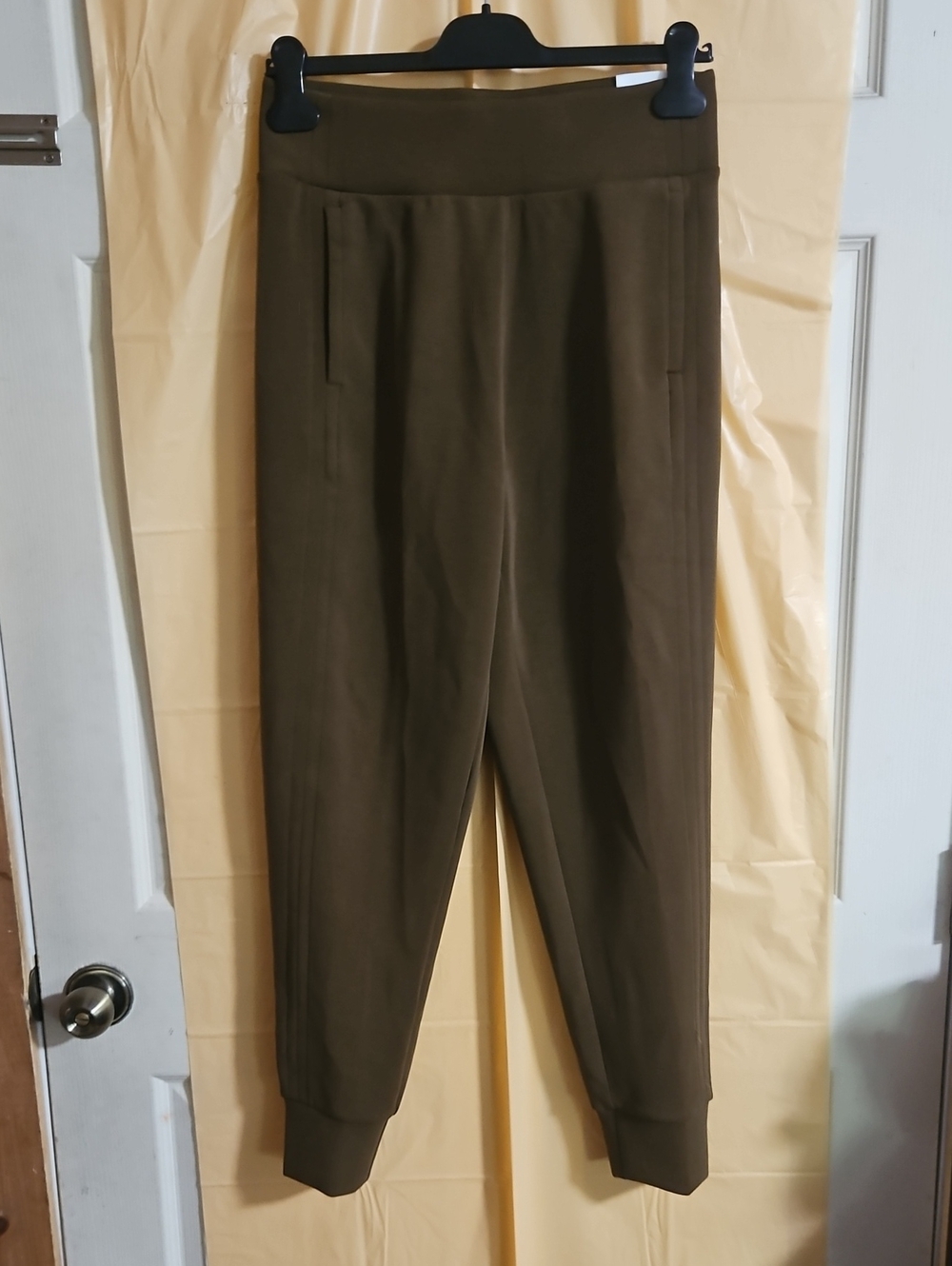 CALIA Sandwash SCUBA HIGH RISE Jogger: DARK KHAKI OLIVE: NEW WITH TAGS: SIZE S